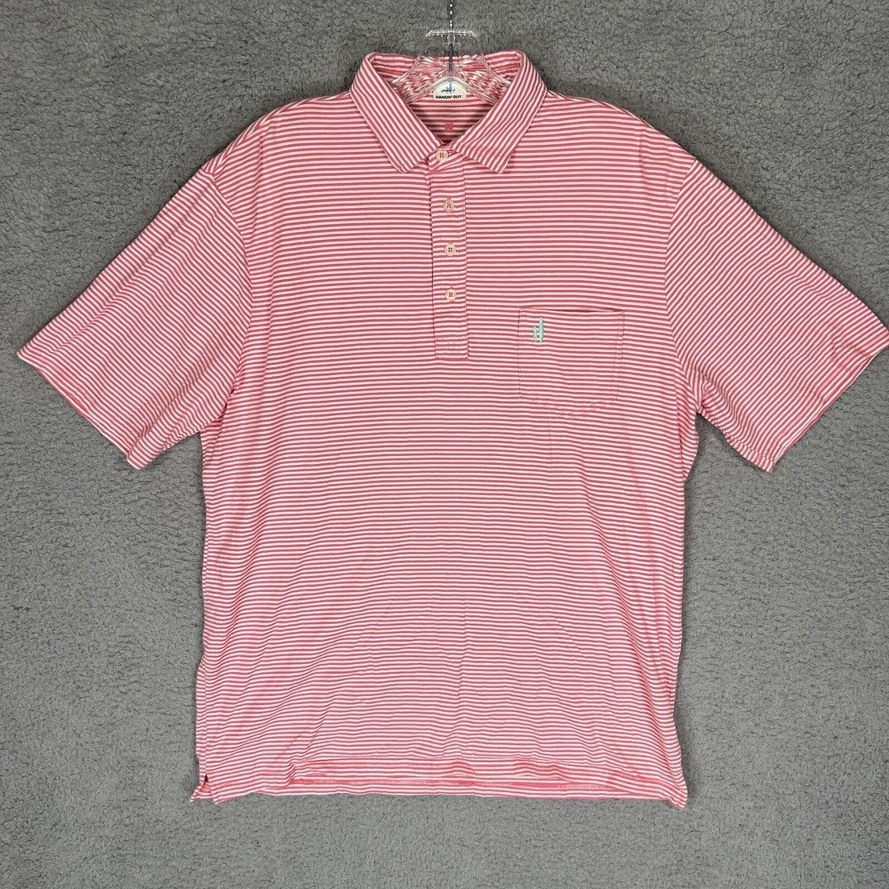 johnnie-O Pink Polo Shirt Relaxed Fit